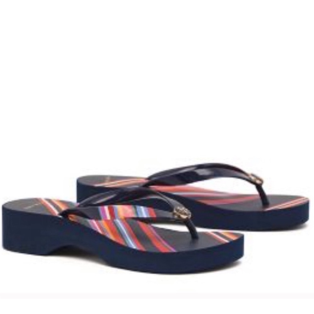 Tory Burch Multicolor Striped Sandals